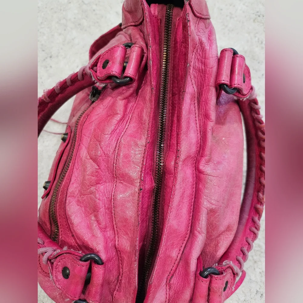 Balenciaga Hot Pink City Bag - Picture 12 of 16